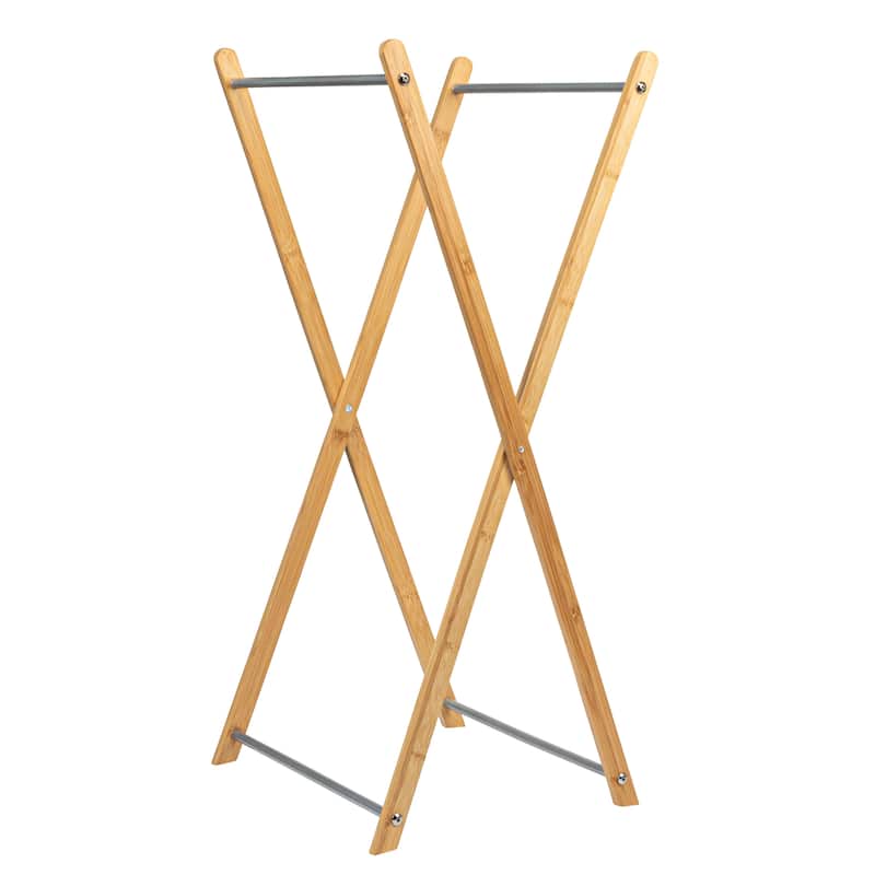 Household Essentials X-Frame Bamboo Hamper