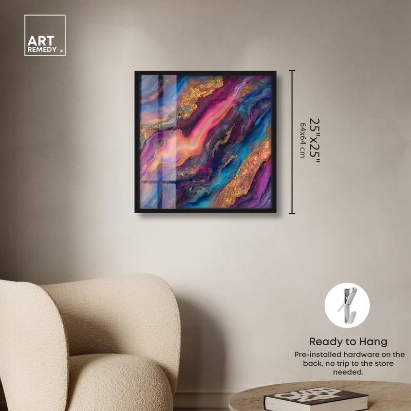 Glittering Spectrum III Shadowbox by Art Remedy