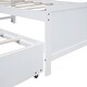 preview thumbnail 11 of 11, Twin Size Platform Bed with Storage LED Headboard, Twin Trundle & 3 Drawers, White