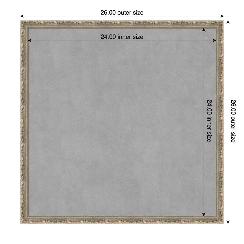 Amanti Art Mila Dark Gold Framed - 26 x 26 in - Mila Dark Silver