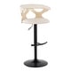 preview thumbnail 102 of 141, Carson Carrington Viby Adjustable Bar Stool with Rounded T Footrest (Set of 2)