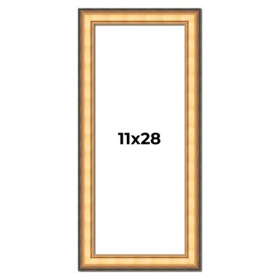 11x28 Frame Gold Plein Aire Solid Wood Picture Frame Width 2 Inches |