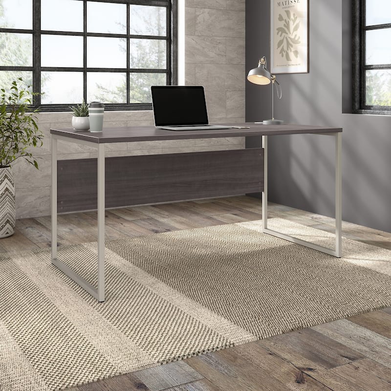 Hybrid 60W x 30D Computer Table Desk by Bush Business Furniture - Storm Gray