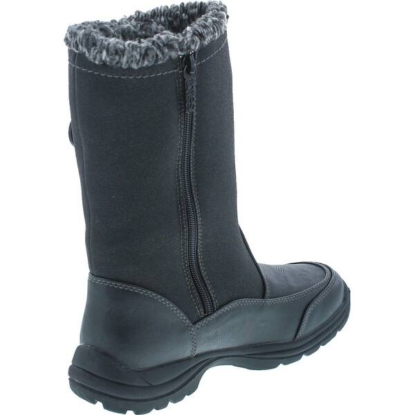 Shop Totes Womens Celine Fashion Waterproof Snow Boots Black