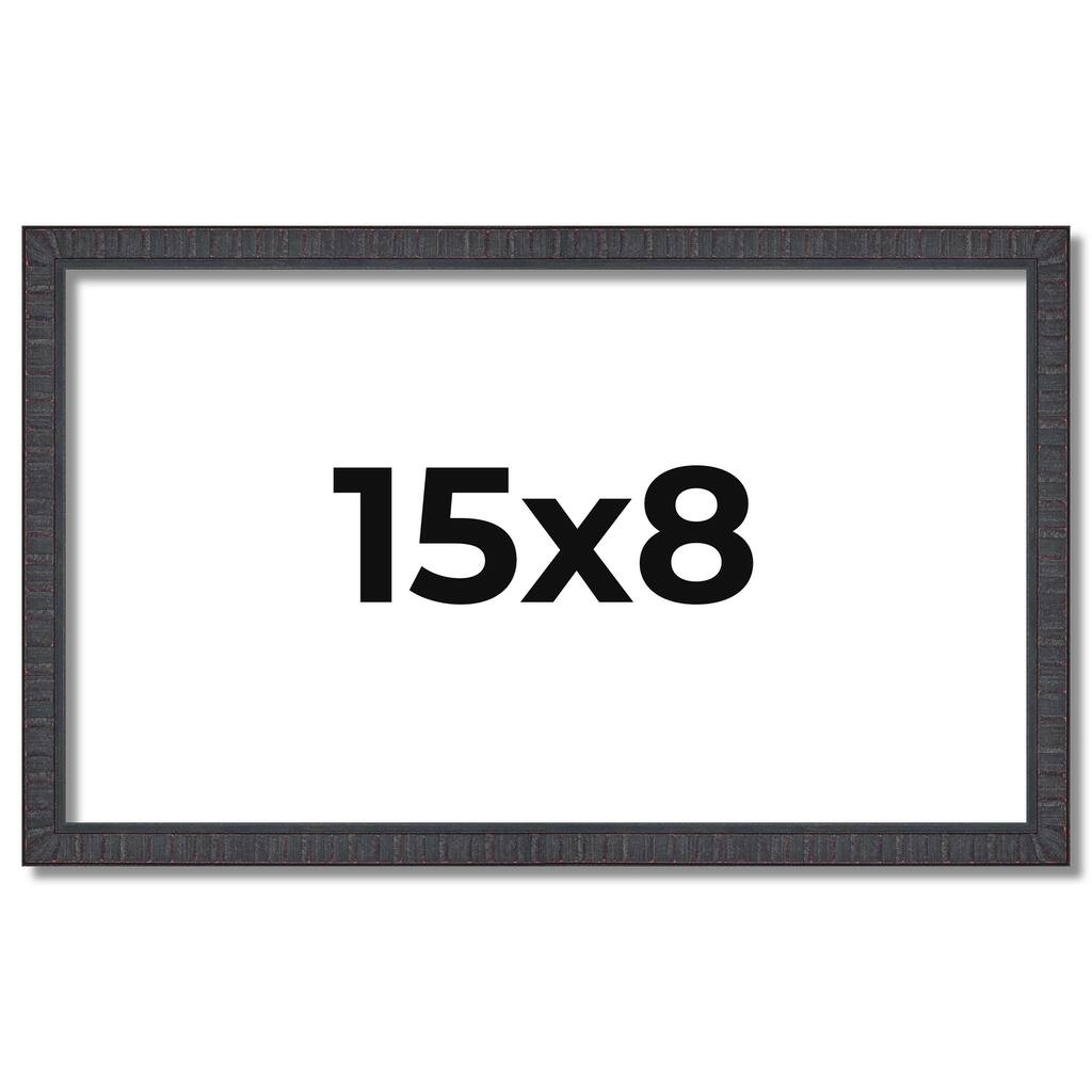 15x8 Frame Brown Picture Frame - Complete Modern Photo Frame Includes