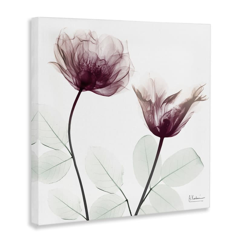 Stupell Minimalist Translucent Flowers Canvas Wall Art Design By Albert Koetsier