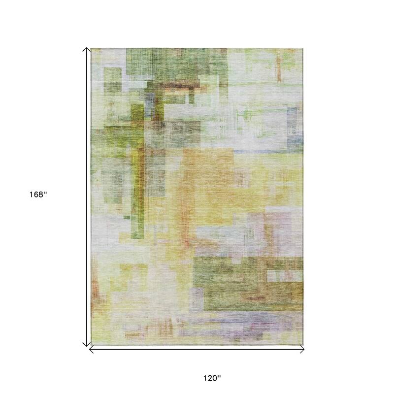 HomeRoots Abstract Transitional Rectangle Outdoor Rug