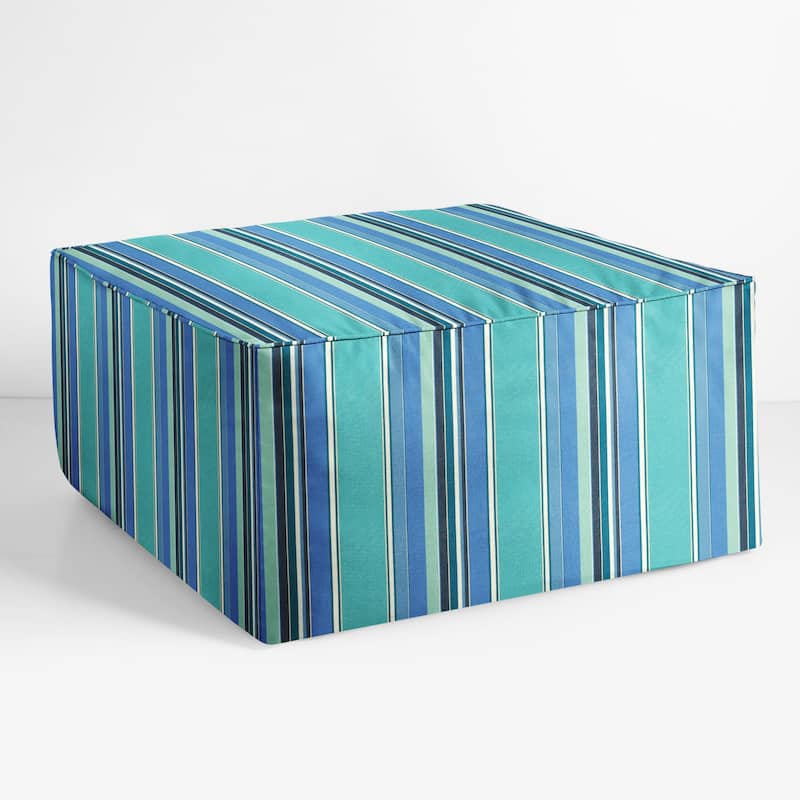 Sorra Home Sunbrella Outdoor Corded Bean Pouf