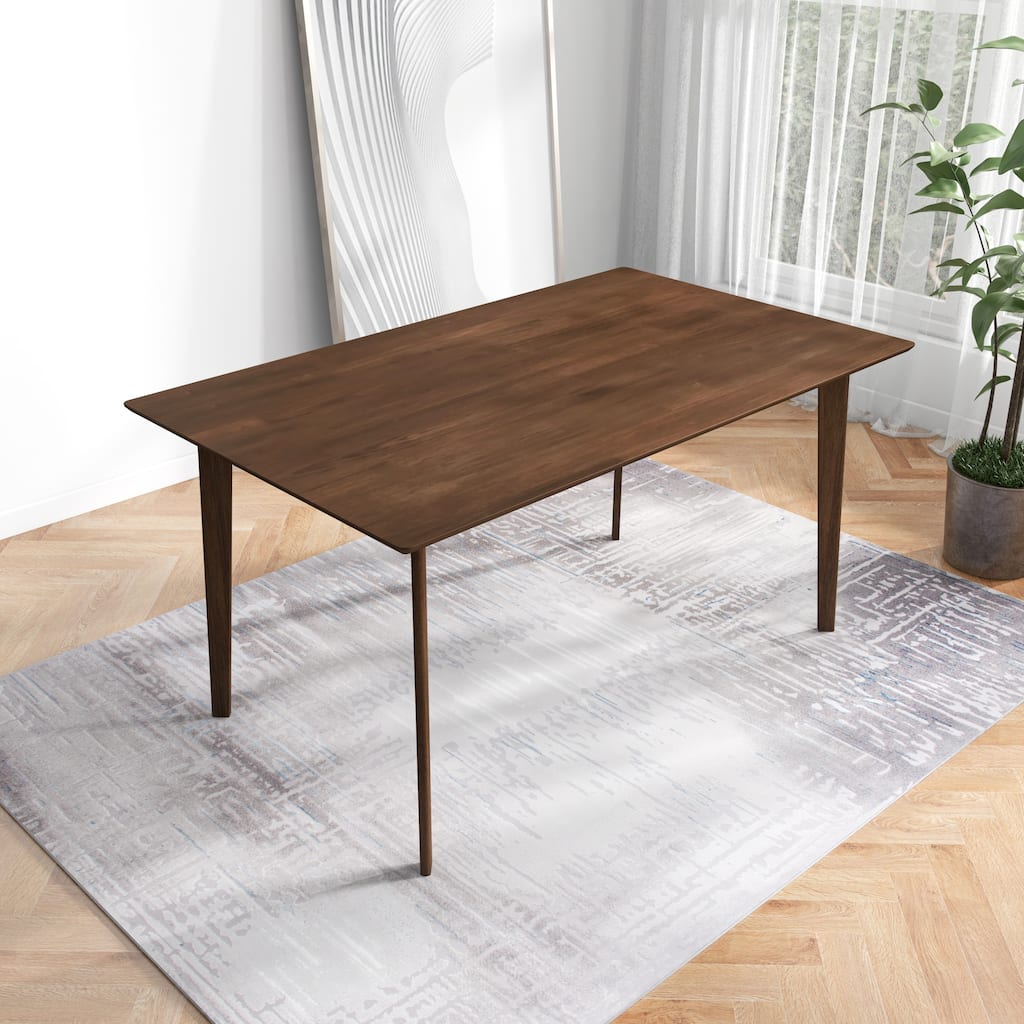 GDFStudio - Carlos Modern Solid Wood 60" Dining Table with Beveled Edges