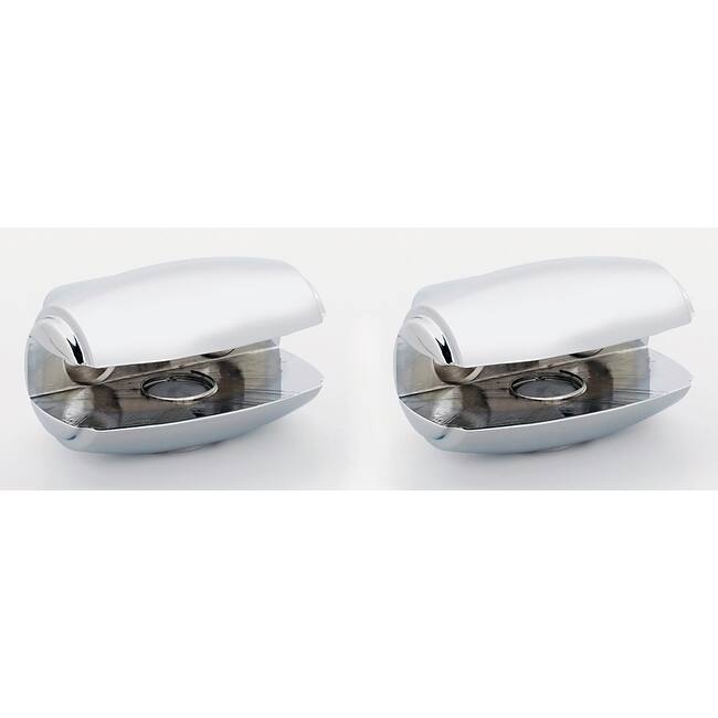 Alno Royale 1-5/8 Inch Wide Glass Shelf Mounting Brackets - Polished Chrome