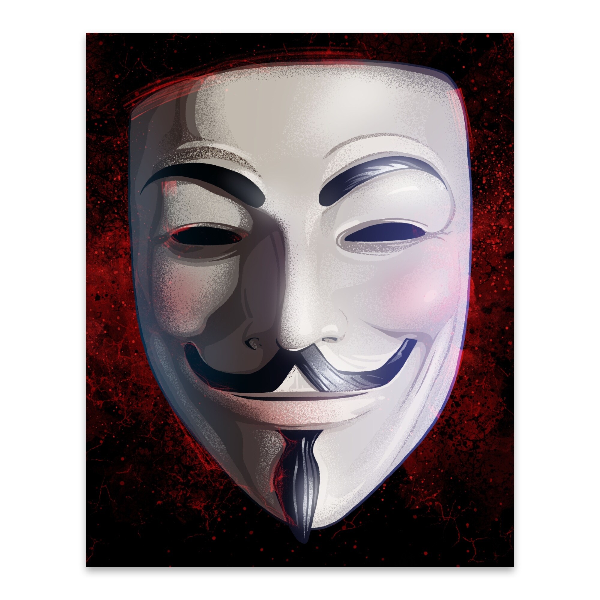 Shop Comics V For Vendetta Metal Wall Art Print Overstock 31462989