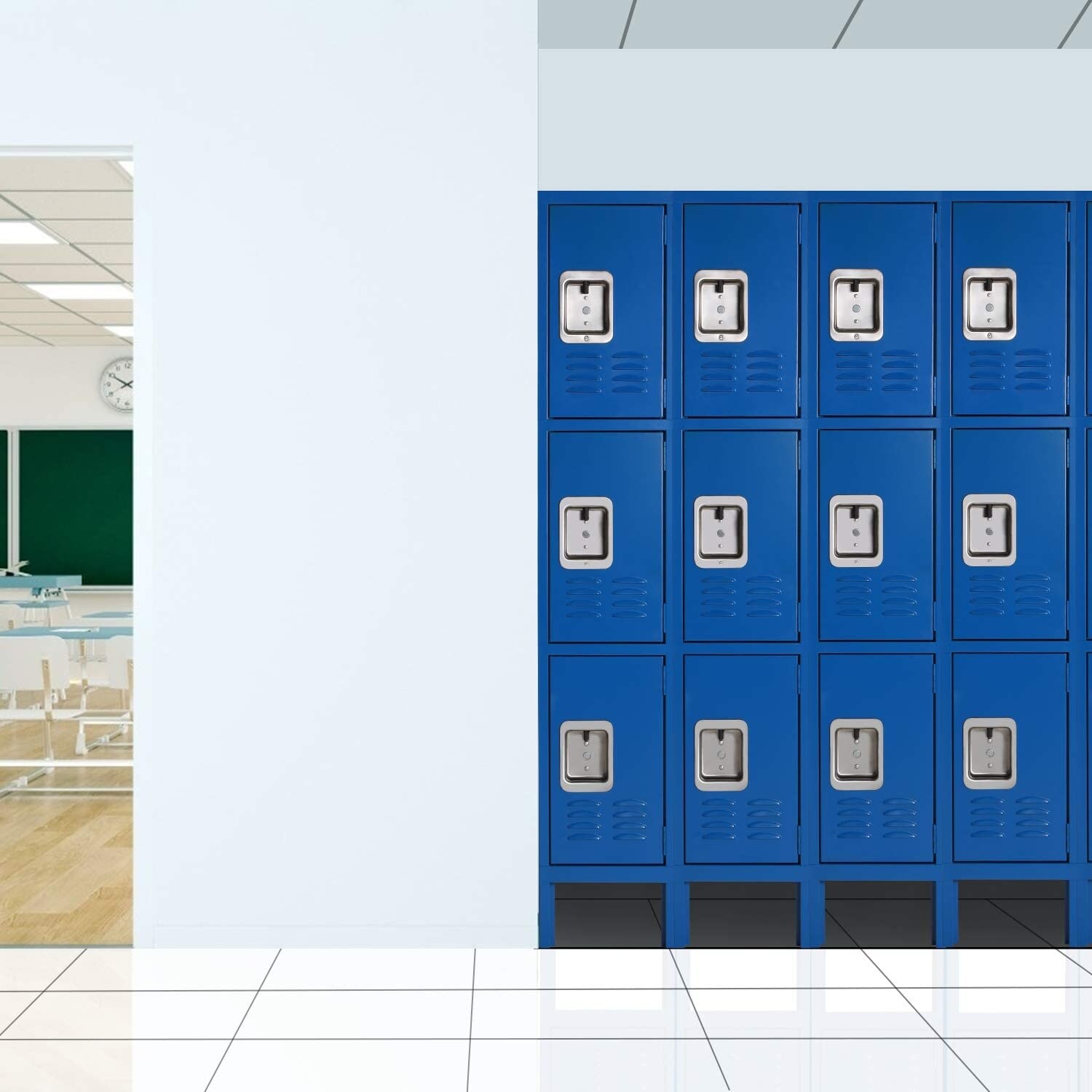 Suncrown 3 Tier Metal Locker for School Office Gym Metal Storage -  Overstock - 32339742