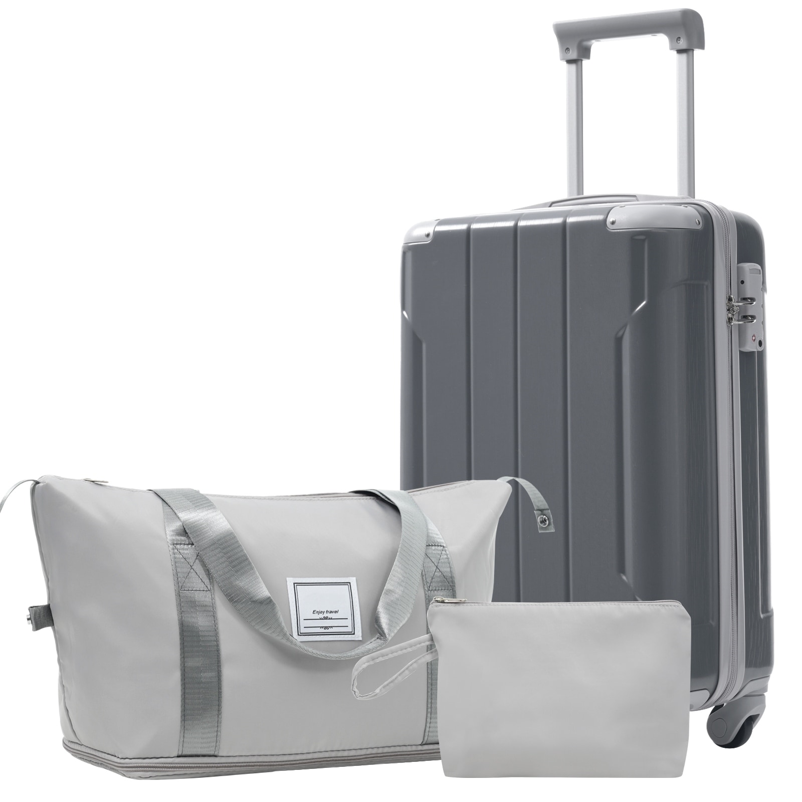 20 Inch Carry On Luggage Set 3 Piece with Spinner Wheels, Lightweight Hardshell ABS Suitcase