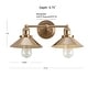 preview thumbnail 13 of 176, JONATHAN Y Florence Metal Shade Sconce