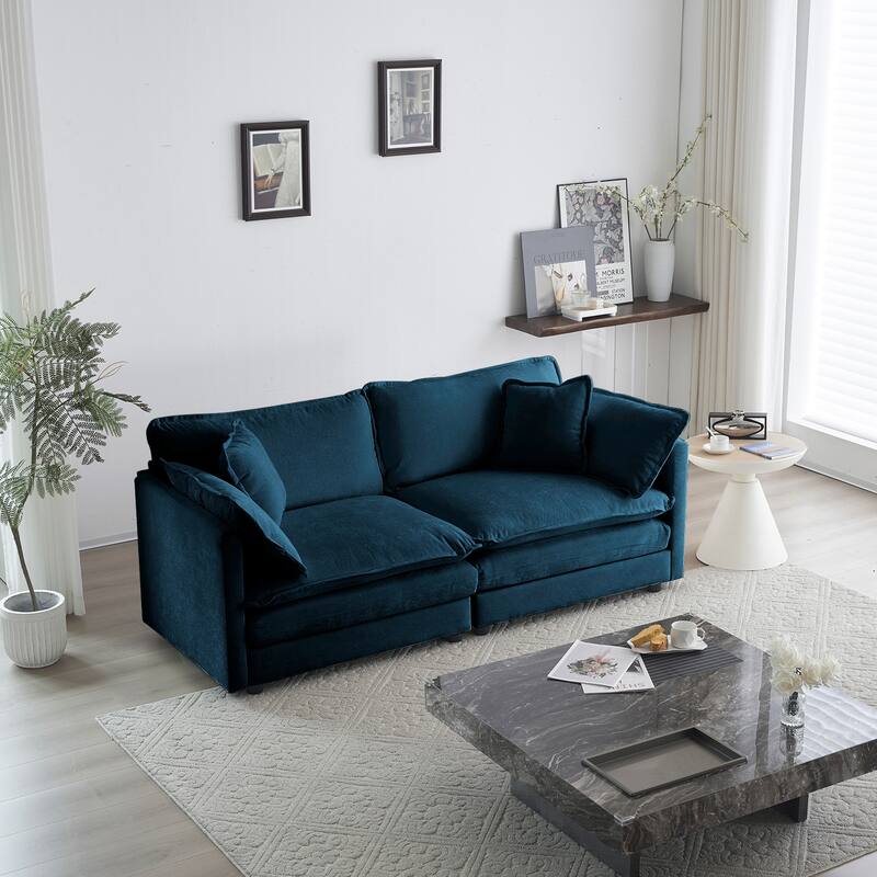 GDFStudio-Eudoxia Chenille Modular Loveseat