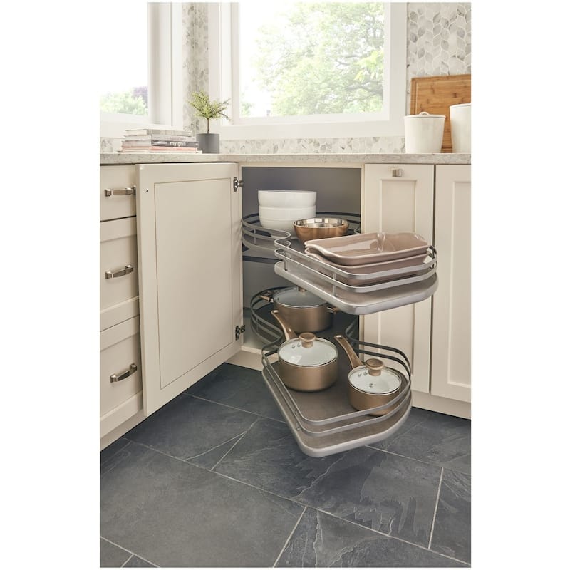 Rev-A-Shelf 5372 Series Right Handed Pull Out 2 Tier Blind Corner