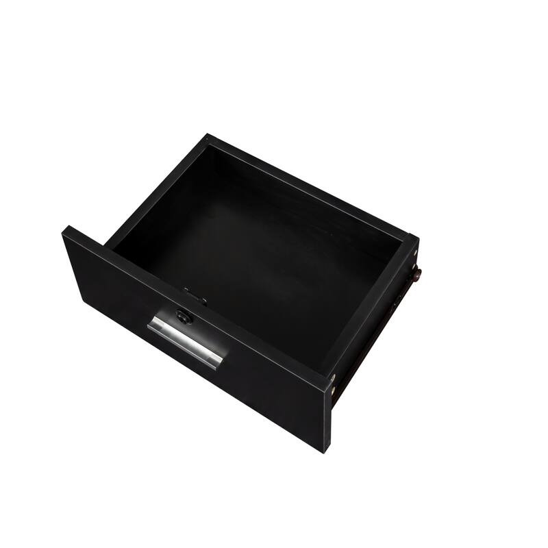 GDF Studio - Sandra Modern 66.93" Tall Hair Desk with Multi-Layer Storage and 2 Drawers