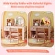 preview thumbnail 16 of 16, Gymax Kids Vanity Desk w/ Lights Open Bookshelf Storage Drawer