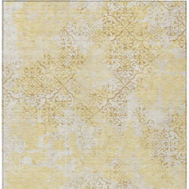 HomeRoots Floral Transitional Rectangle Outdoor Rug
