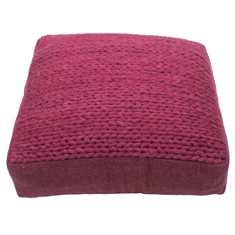 Jiti Indoor Braided Design Casual Lounging Pouf Ottoman Seating for Indoor Space.