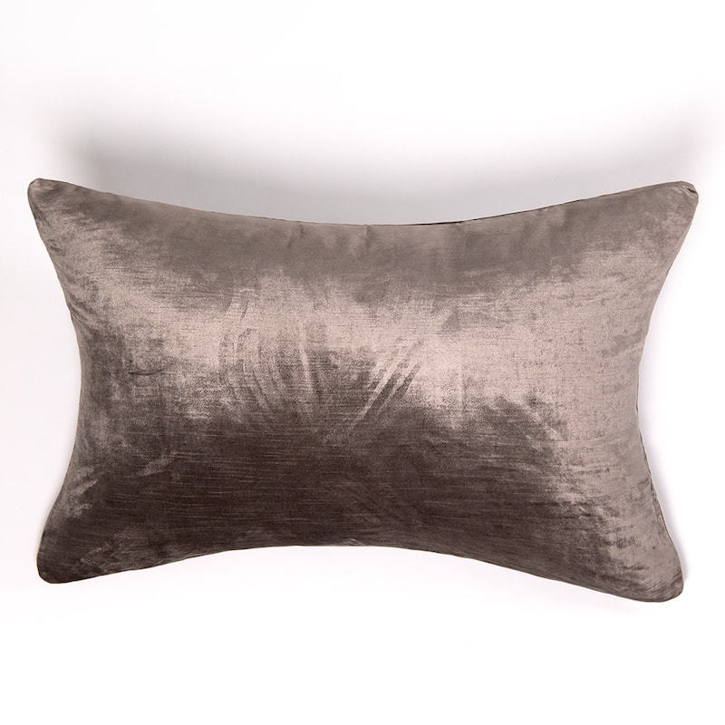 Lia Rayon Velvet Sham, Steel Blue, Euro