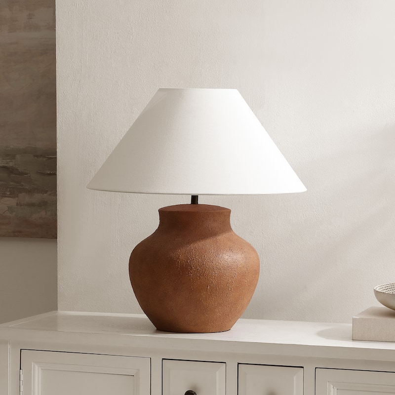 SAFAVIEH Couture Clay, 22-inch, Resin Table Lamp - 20"W x 20"D x 22"H