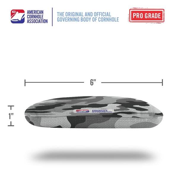 Camouflage Gray Dual Sided Cornhole Bags