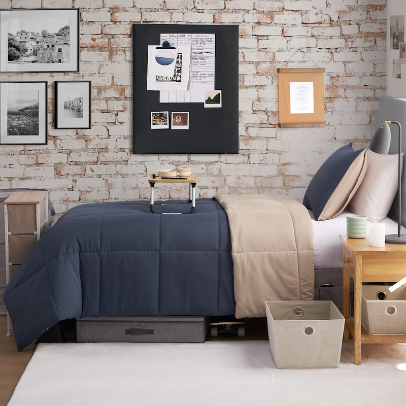The Sheet Lab Box Stitch Reversible Comforter Sets