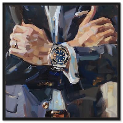 Notoriart Down To Business Framed Men Style 1 Piece Canvas Wall Art