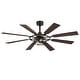 preview thumbnail 11 of 38, 52/65 Inch Ceiling Fan with Light, Modern Matte Black 8-Blade Fan, Reversible Wood Grain Blades, DC Motor, Remote Control
