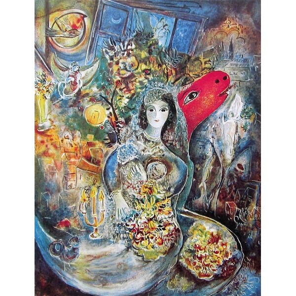 Shop Bella Limited Edition Offset Lithograph Marc Chagall Overstock 12427804