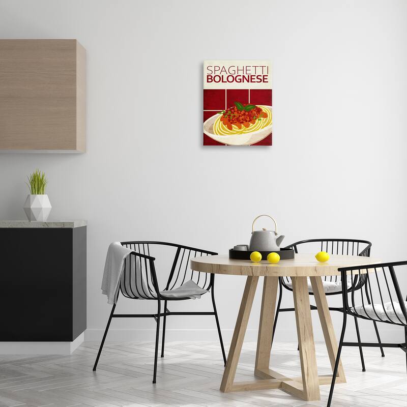 Stupell Spaghetti Classic Kitchen Canvas Wall Art Design By Kim Allen