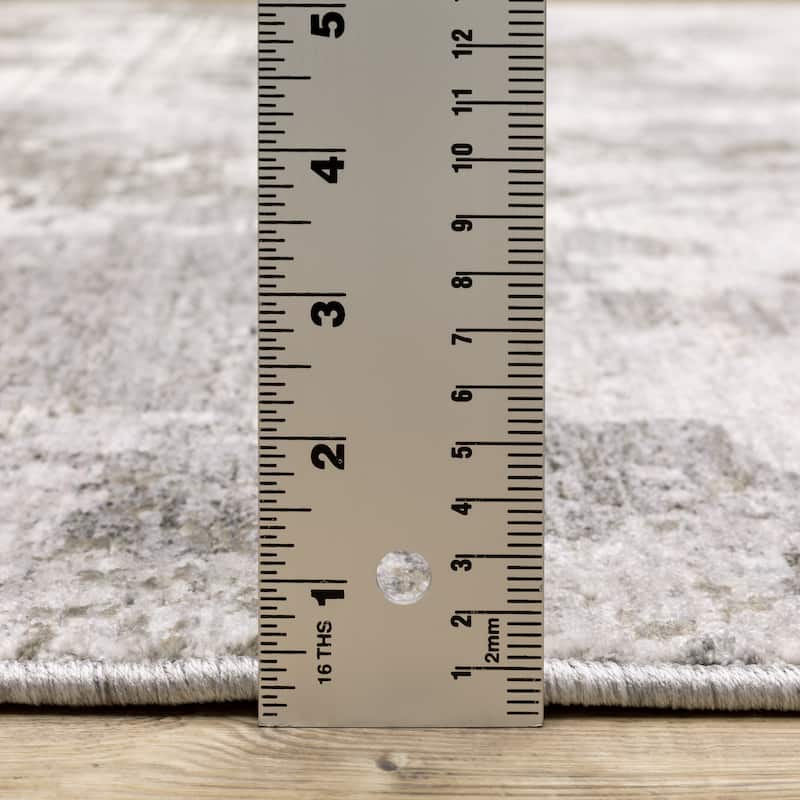 Style Haven Nelson Distressed Abstract Grey/ Ivory Indoor Area Rug