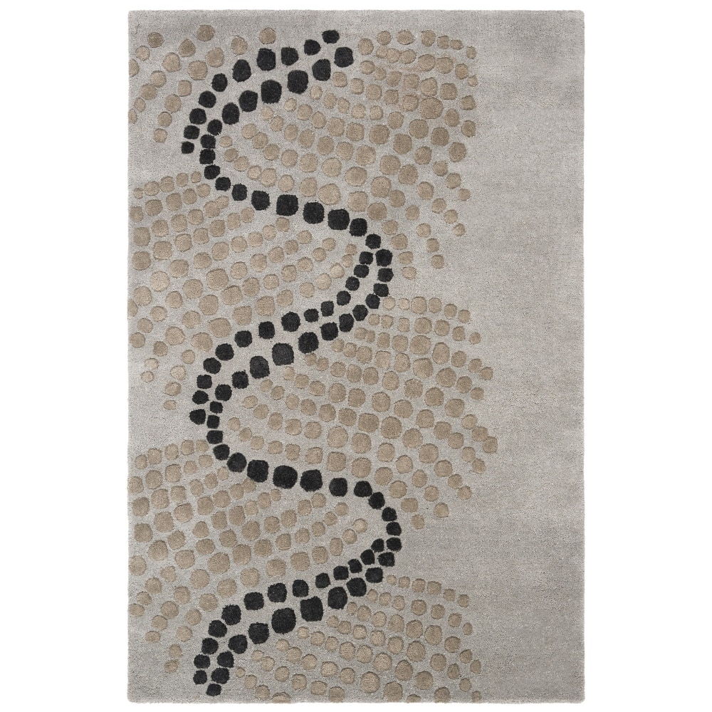 SAFAVIEH Handmade Soho Burghilde Waves N.Z. Wool Rug