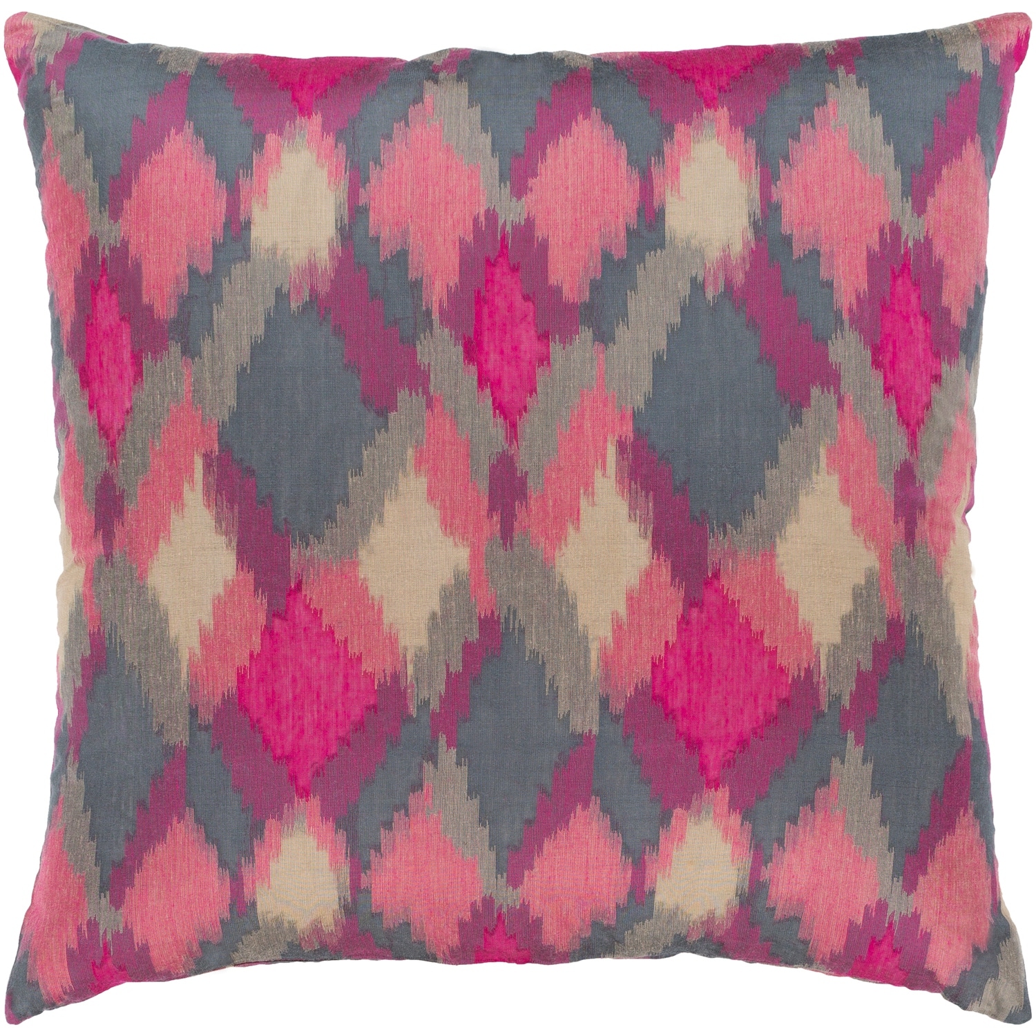 Jourdain Modern Reversible Pink Feather Down or Poly Filled Throw Pillow 20-inch