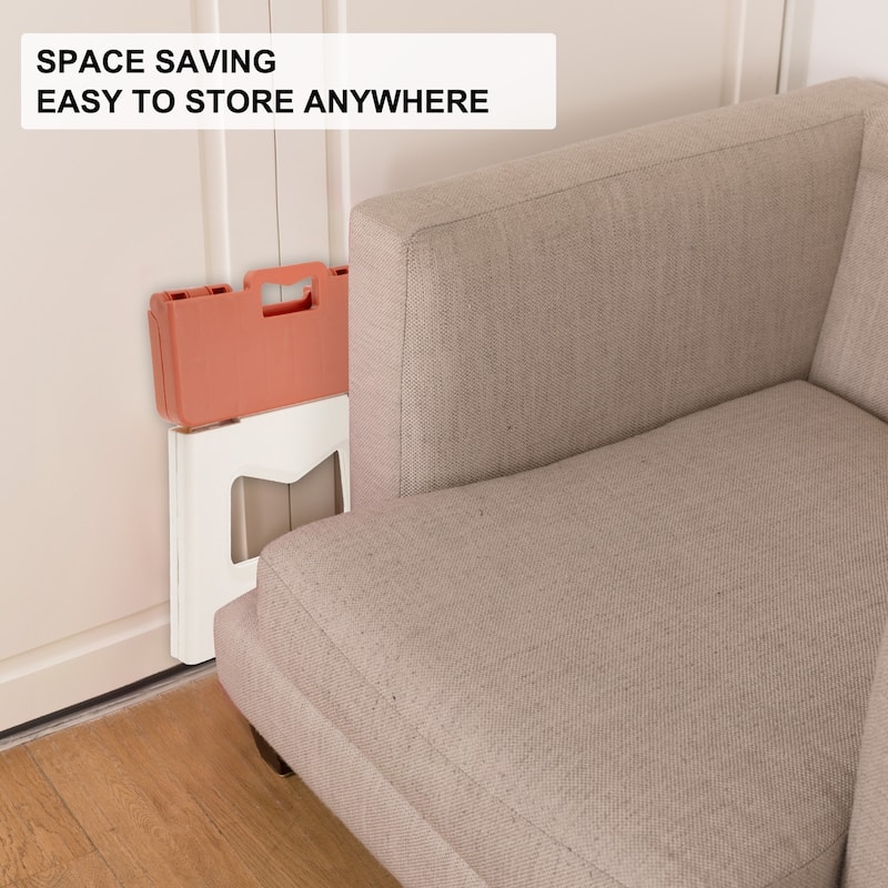 9" Folding Step Stool for Adults 220 lbs Capacity Black - 10.2 x 7.5 x 9.4inch