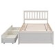 preview thumbnail 7 of 23, Twin Size Wooden Platform Bed Frame with Storage Drawers & Headboard