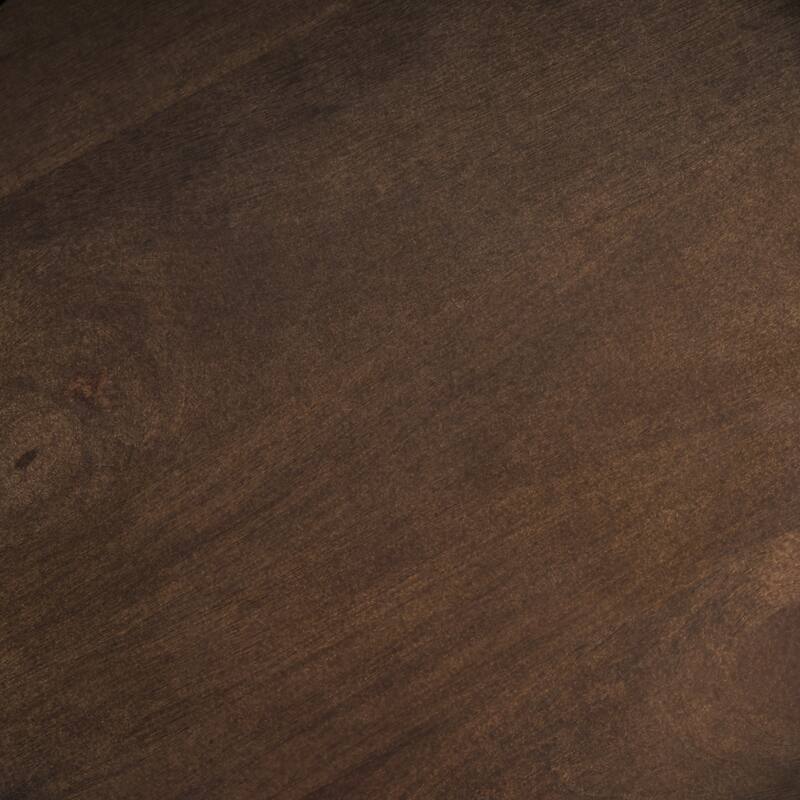 Varden Matte Black Metal w/ Dark Brown Wood Top Nesting Accent Tables