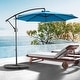 preview thumbnail 42 of 49, Best Choice Products 10ft Offset Hanging Market Patio Umbrella Dark Blue