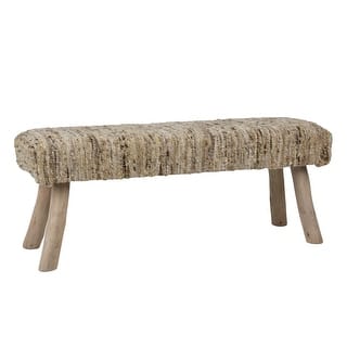 Farmington Wool Bench, Natural