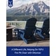 preview thumbnail 53 of 52, WINSOON Set of 2 HIPS Folding Adirondack Chair with Adjustable Backrest and Retractable Ottoman