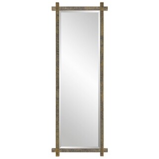 Ribbed Frame Wall Dressing Mirror - 60.25"