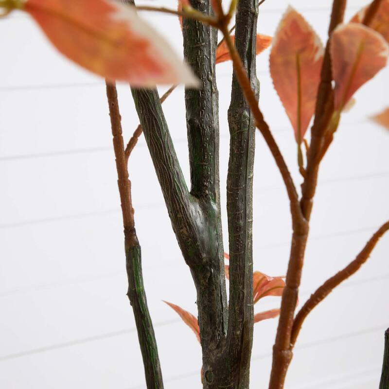 Potted Pieris Artificial Tree - 6' - Burnt Orange