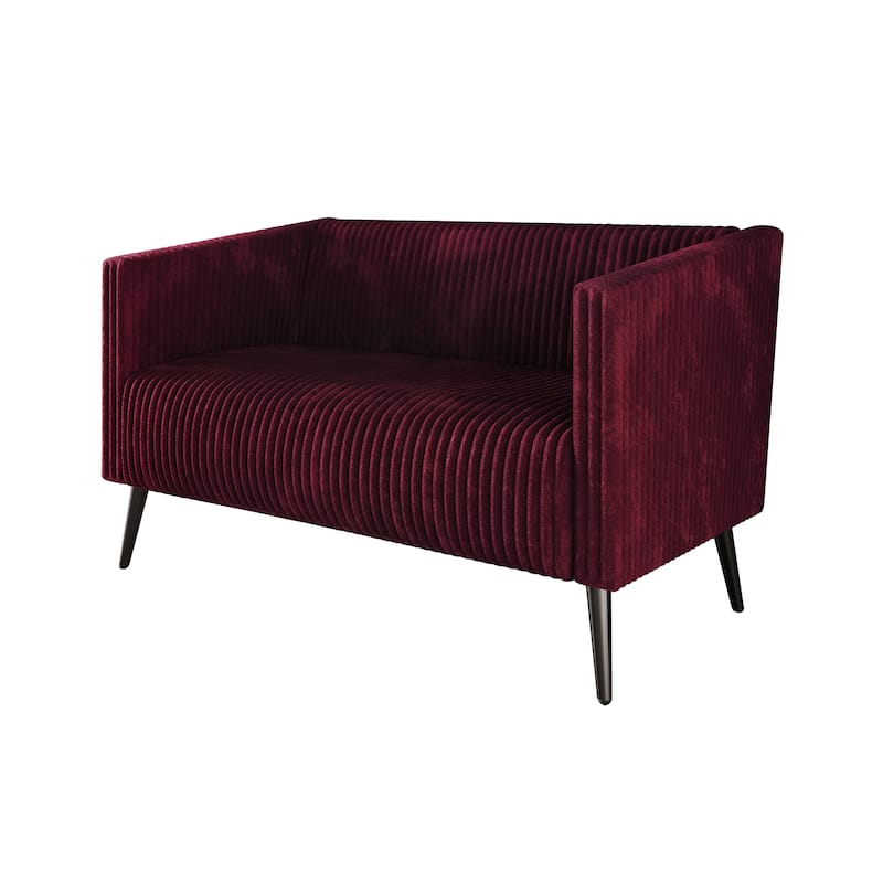 CraftPorch Corduroy Modern and Glamorous Velvet Upholstered Loveseat
