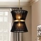 preview thumbnail 17 of 29, Modern Farmhouse Boho Chandelier for Dining Room in Gold or Black