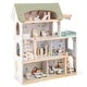 preview thumbnail 1 of 8, Costway Kids Wooden Dollhouse 4-Story Modern Doll House with 33Pcs - as pic shows - See Details as pic shows - Assembly Required - See Details - Kids