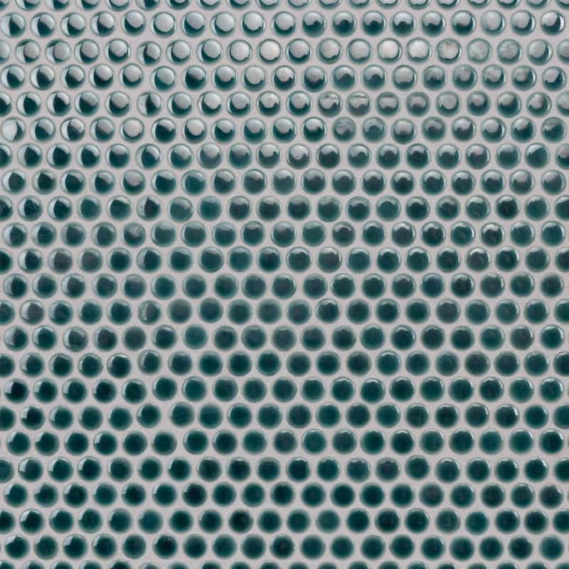 Merola Tile Hudson Penny Round Emerald 11-7/8" x 12-5/8" Porcelain Floor and Wall Tile