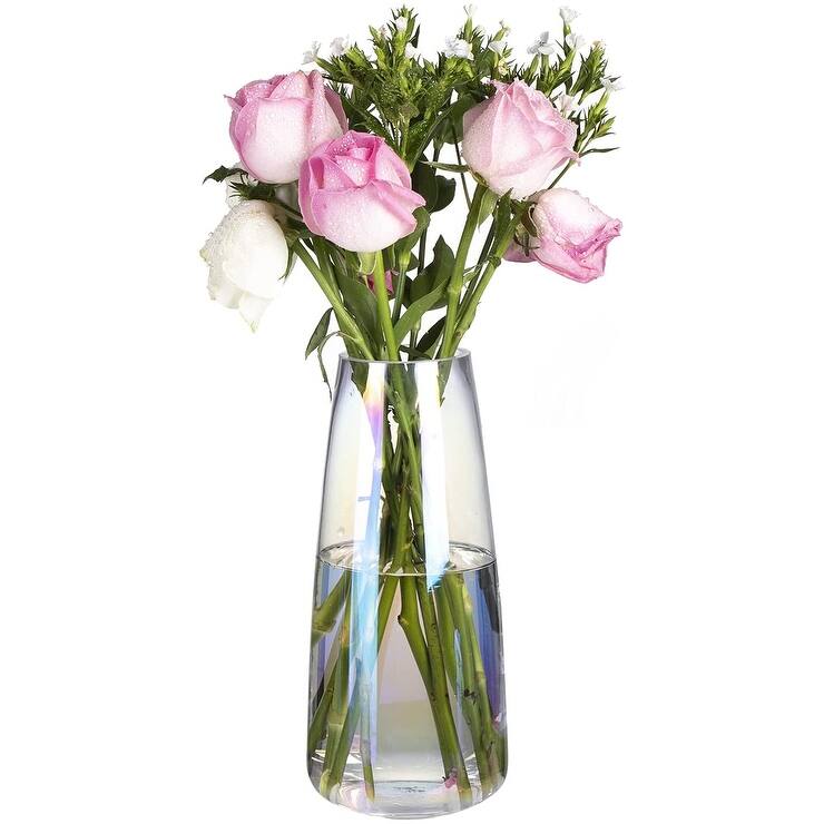 Modern Glass Vase Crystal Flower Vases for Home & Office Decor
