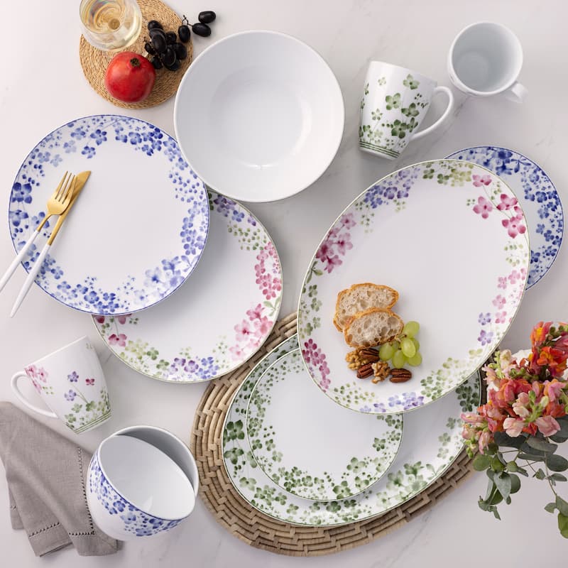 Noritake Bloomington Road Set of 4 Dinner Plates, 10-1/2"