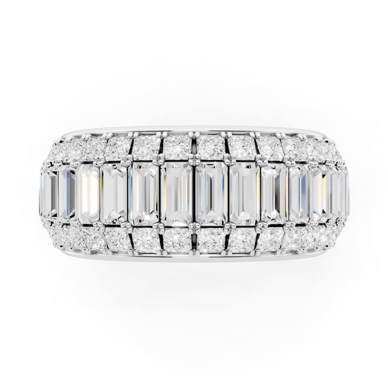 Auriya 14k Gold 2 1/2ctw Lab Grown Diamond Anniversary Ring (E-F VS)